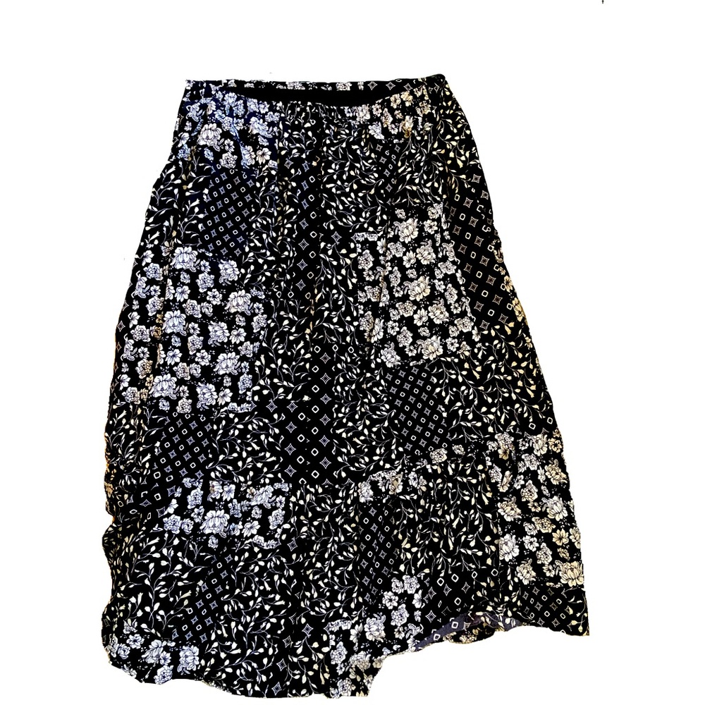 Luna Midi Floral Skirt print